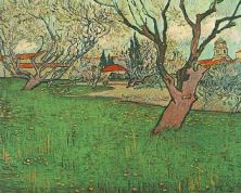 Haga click para ver la imagen ampliada 1889 vue d'arles avec arbres en fleurs.jpg